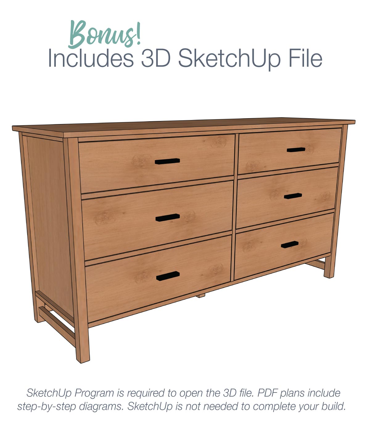 Classic 6 Drawer Dresser Build Plans