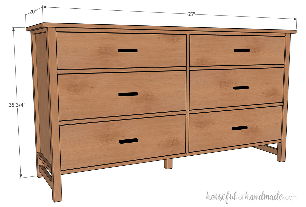 Classic 6 Drawer Dresser Build Plans