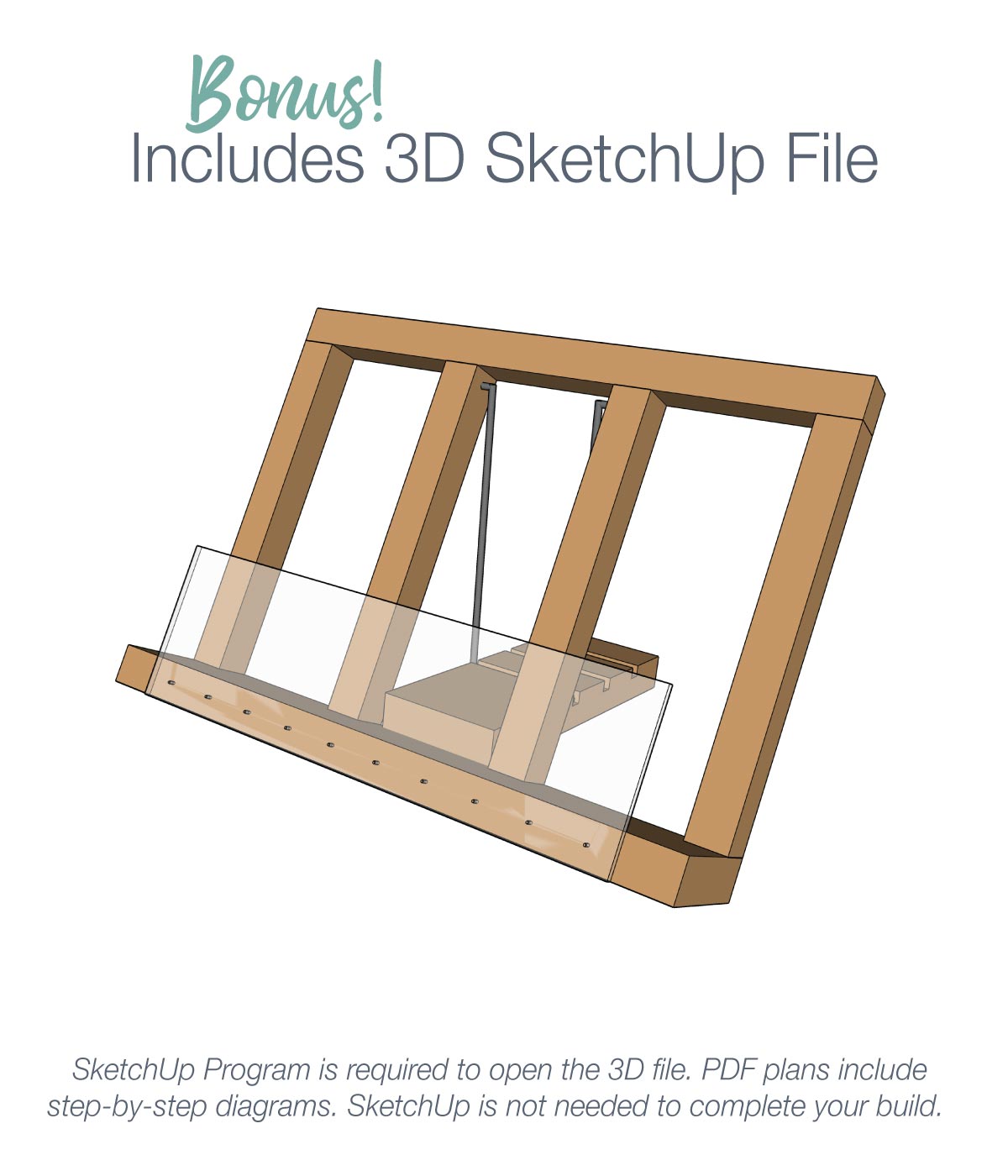 Easy Cookbook Stand Build Plans