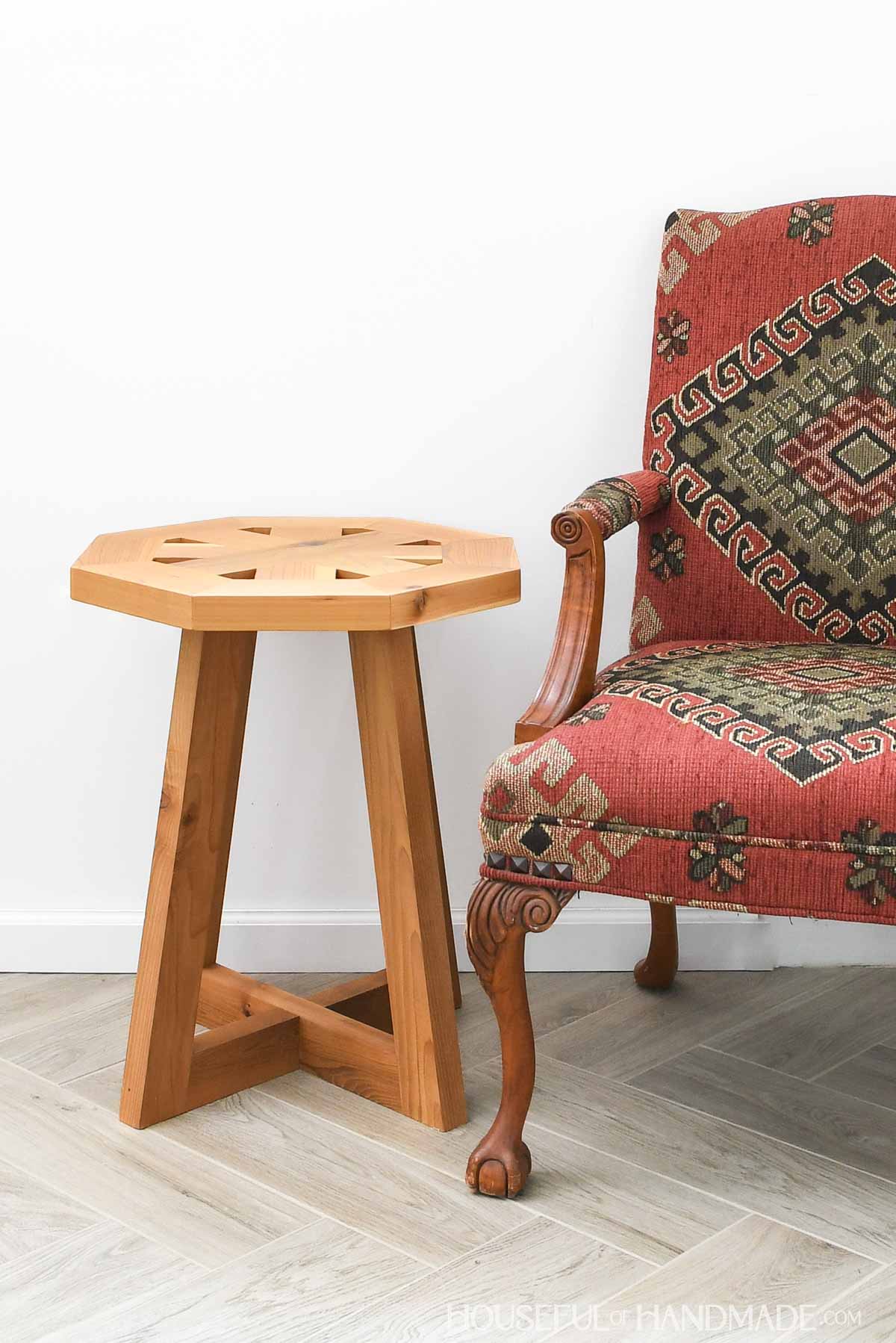 Octagon Side Table Woodworking Plans