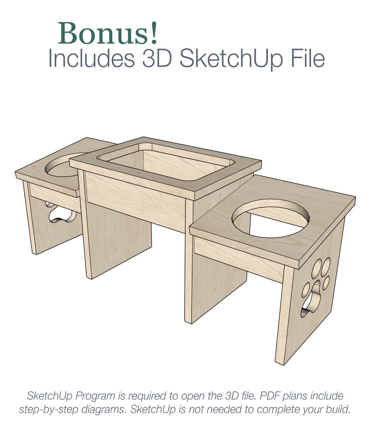Dog Bowl Stand Woodworking Plans