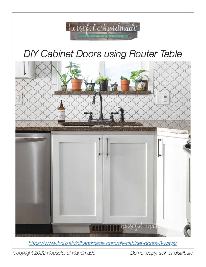 How to Build Cabinet Doors using a Router Table Woodworking Guide