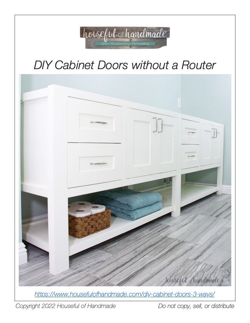 How to Build Cabinet Doors without a Router Woodworking Guide