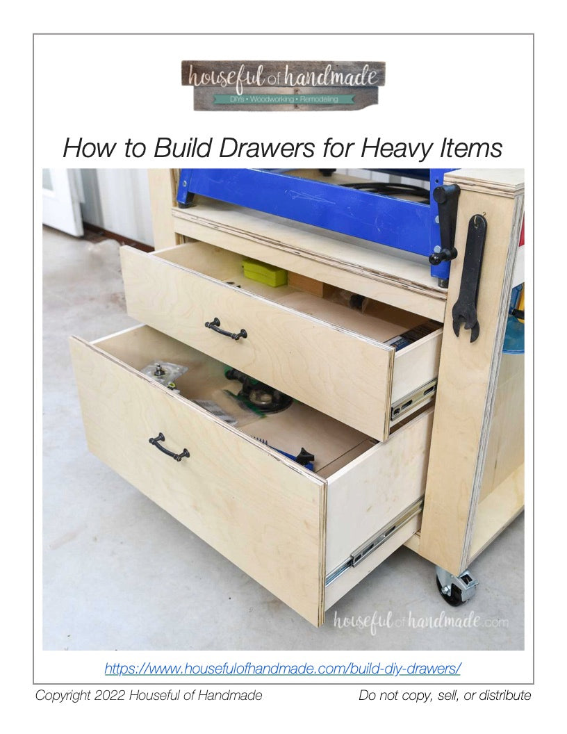 Wood Drawers Woodworking Shop Getting Organised: Small Workshop