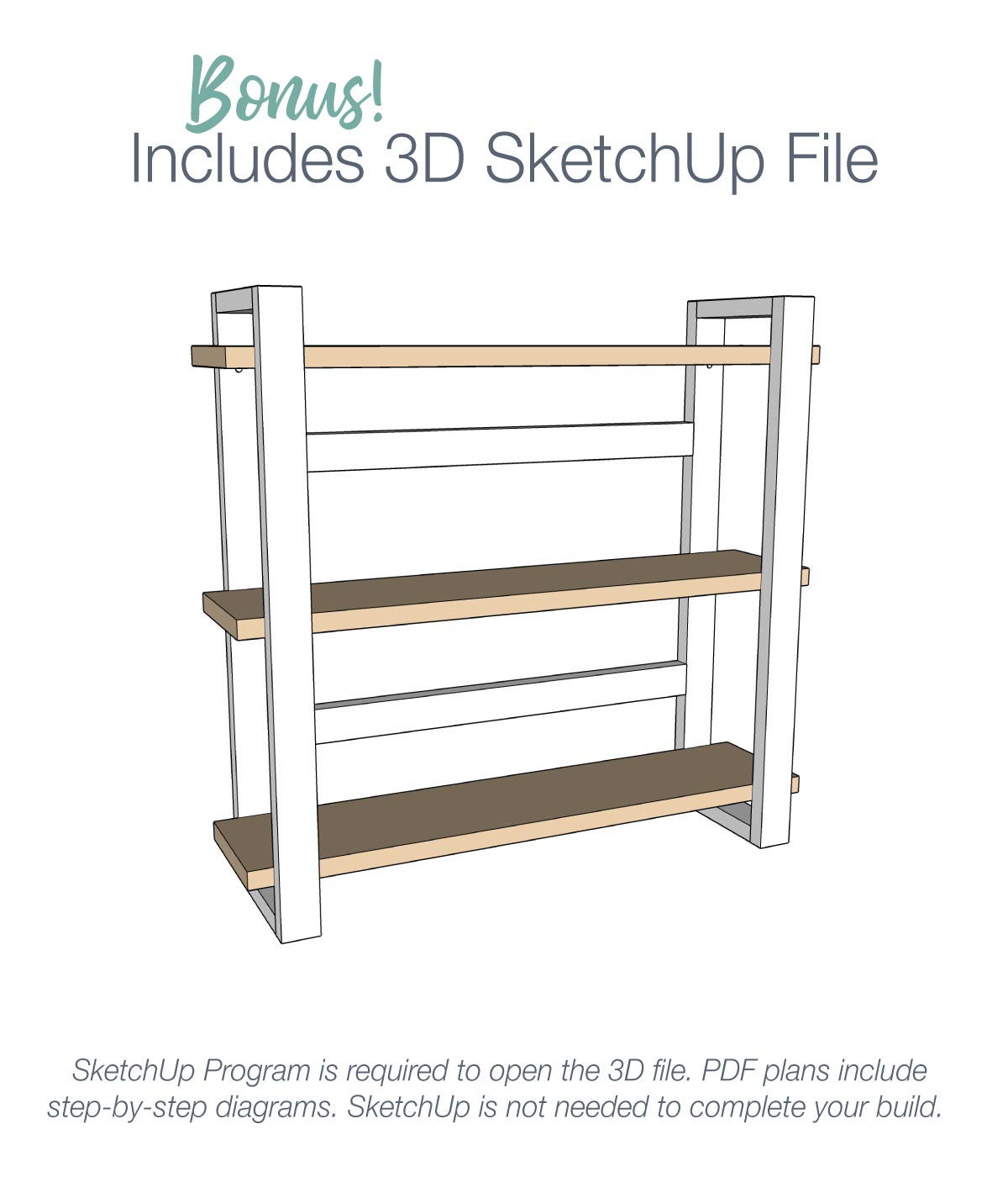 Simple Modern Wall Shelves Build Plans