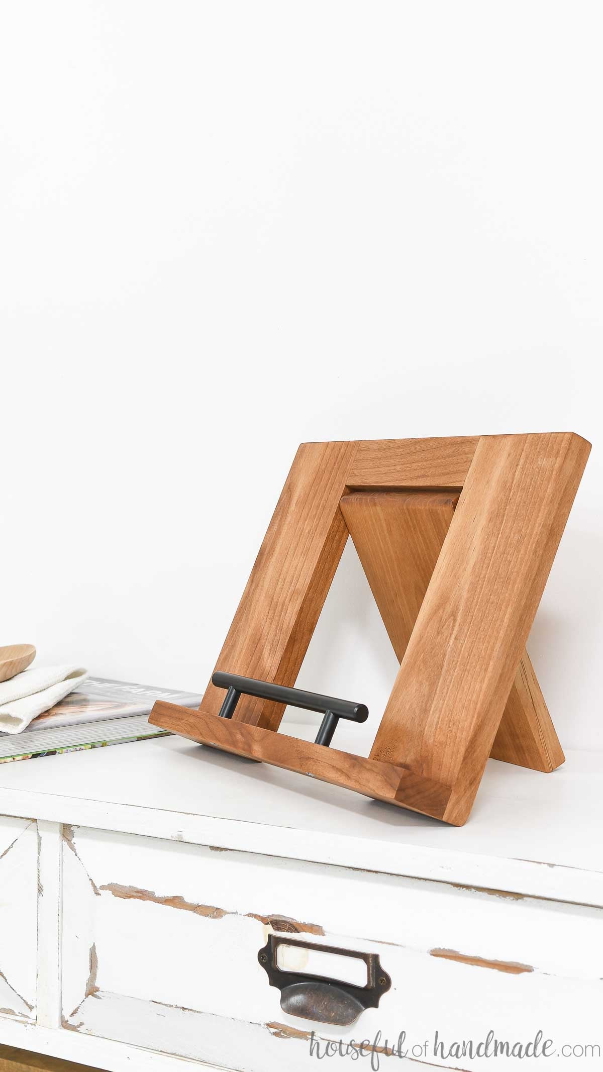 Folding Cookbook Holder Build Plans