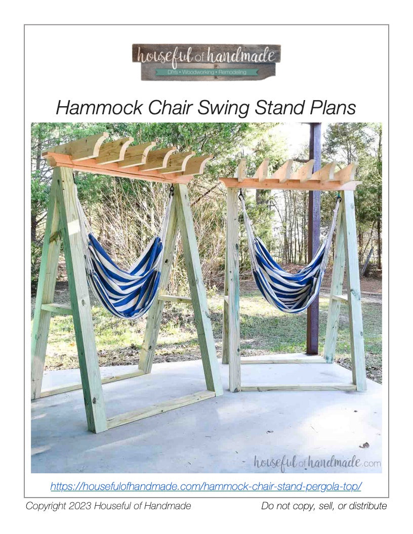 Hammock Chair Stand Woodworking Plans – Houseful of Handmade