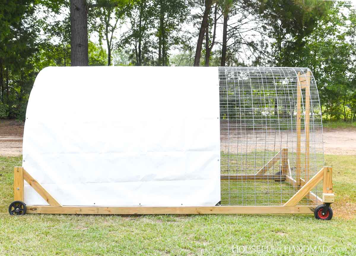 Large Chicken Tractor Woodworking Plans