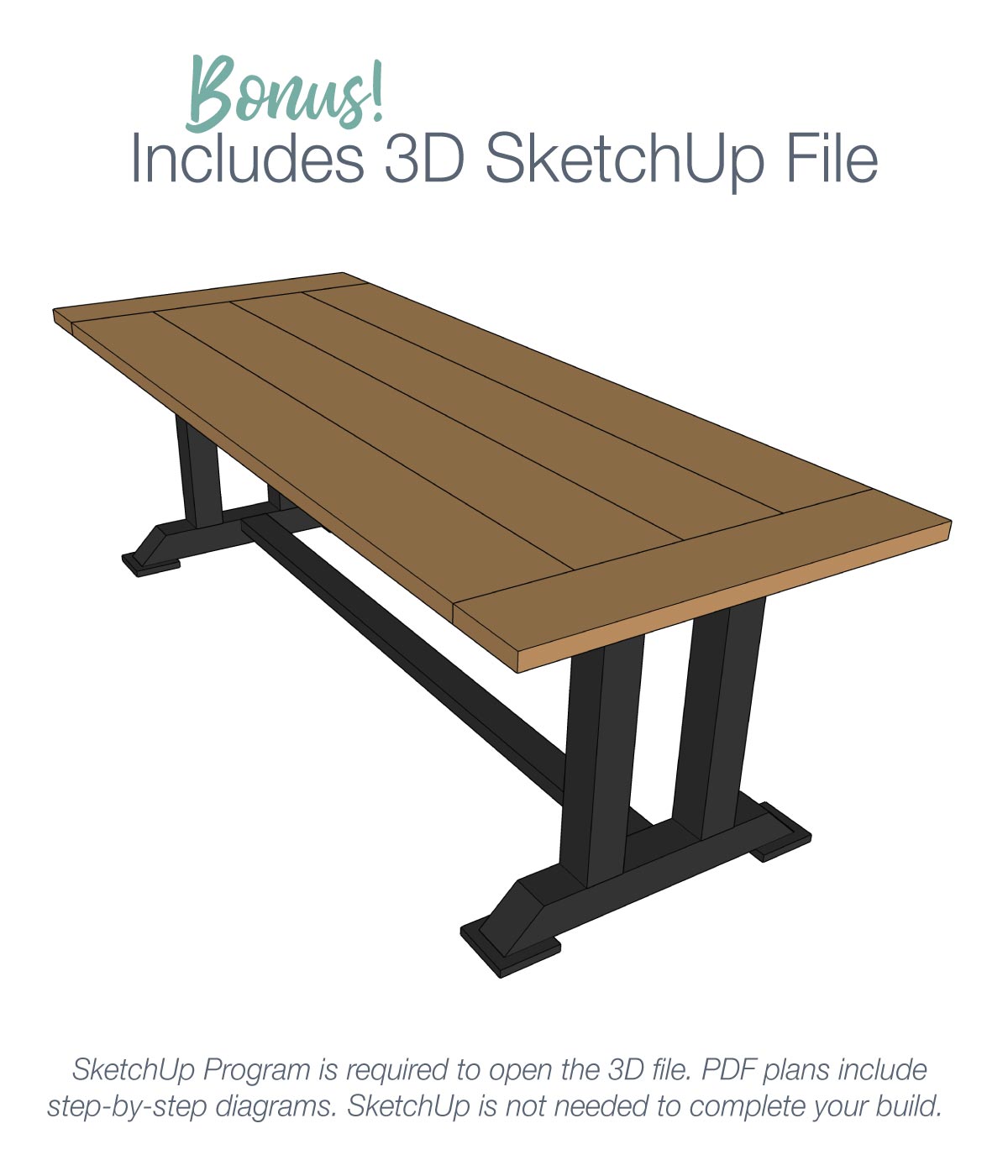 Large Dining Table Woodworking Plans