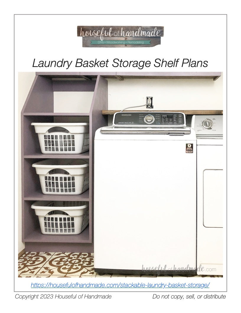 Laundry Basket Organizer Diy Plans