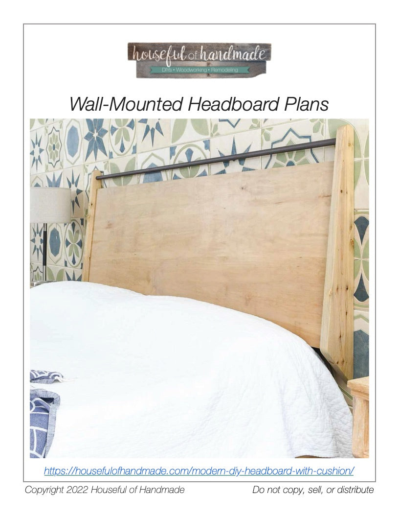 Modern Headboard Woodworking Plans