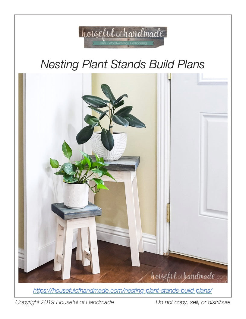 big plant stand indoor Nesting Plant Stands Woodworking Plans