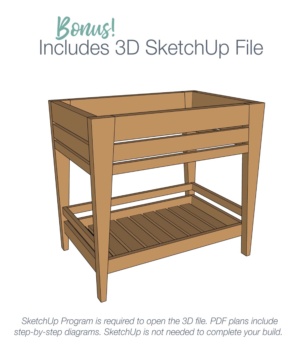 Open Bathroom Vanity Woodworking Plans