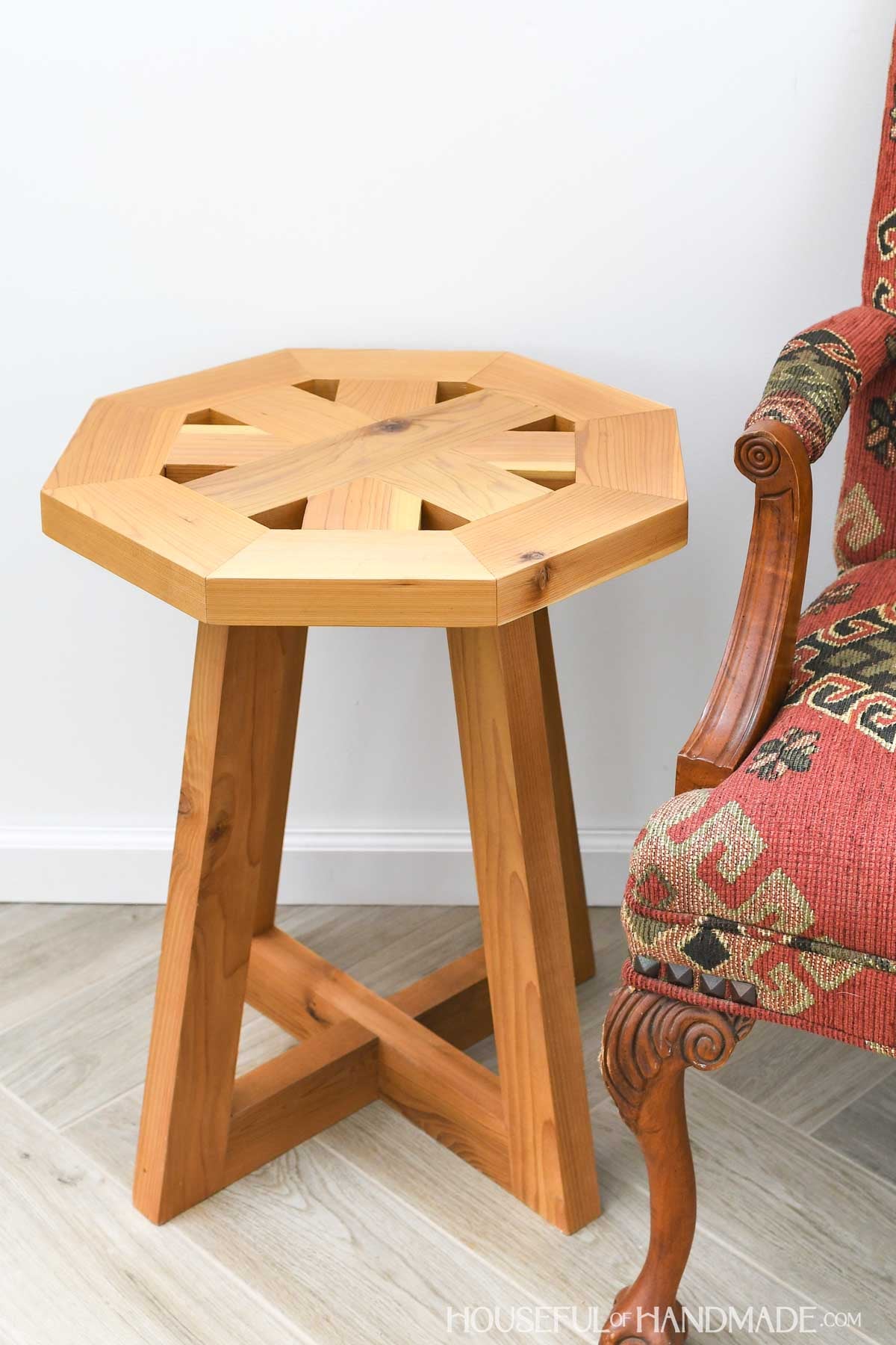 Octagon Side Table Woodworking Plans
