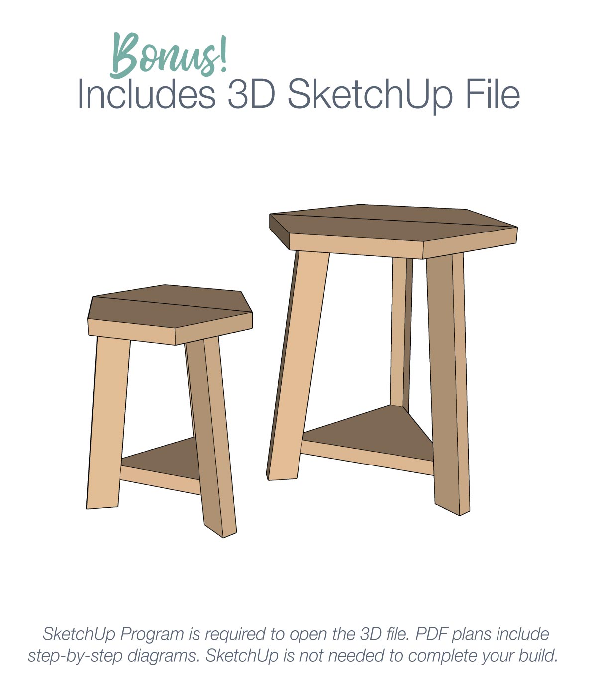 Wood Plant Stool Woodworking Plans