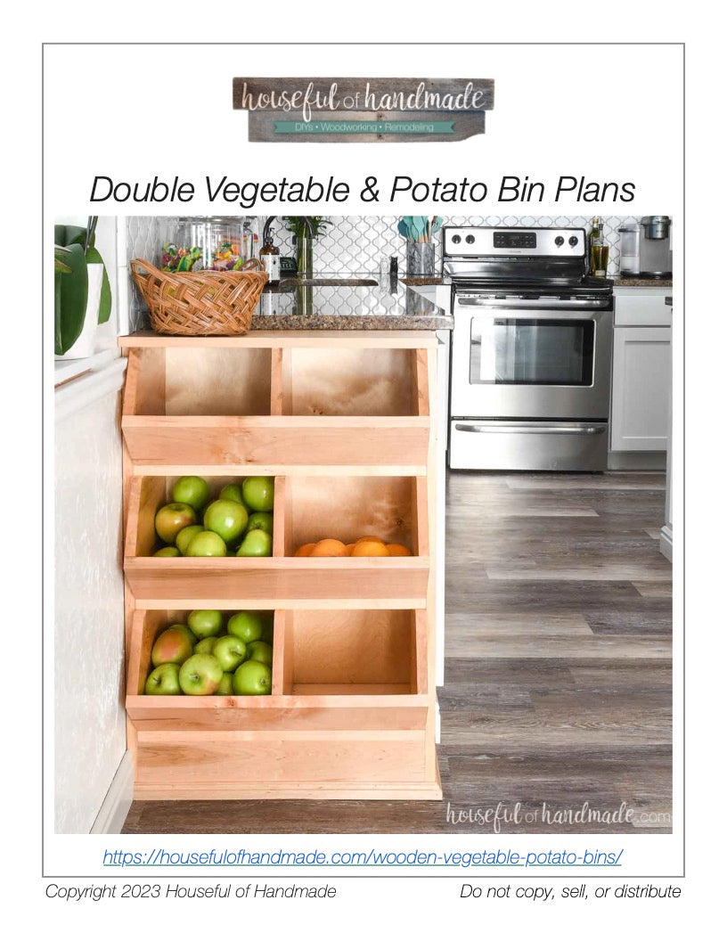Vegetable Storage Bins Woodworking Plans