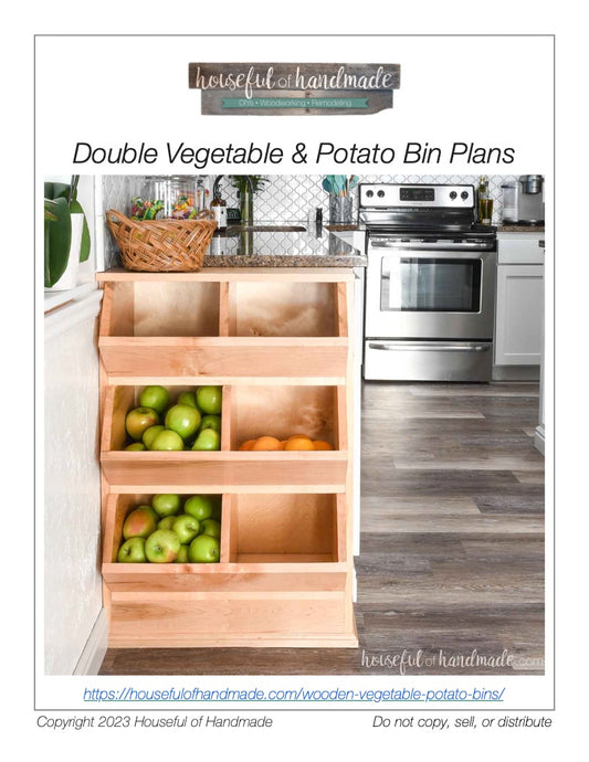 Vegetable Storage Bins Woodworking Plans