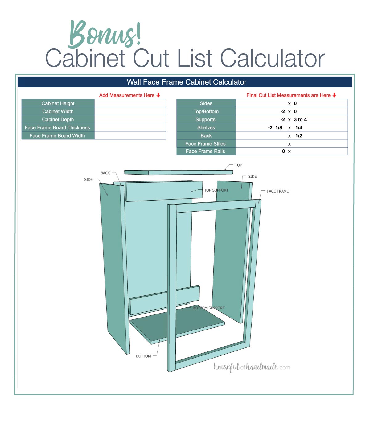 Wall & Base Face Frame Cabinet Bundle