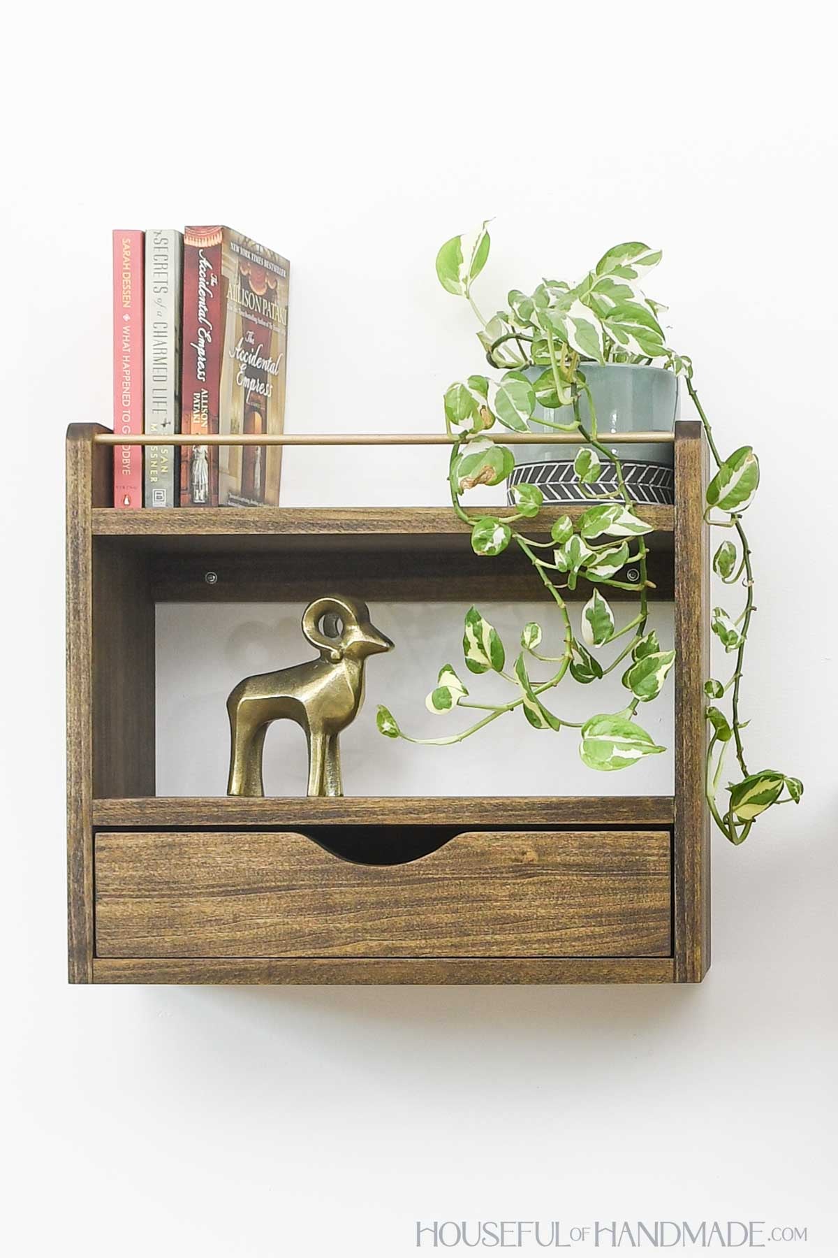 Wall Shelves with Drawers Build Plans