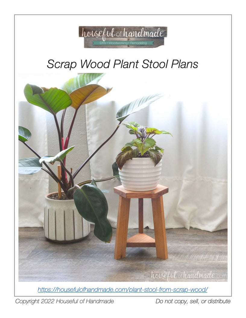 wooden plant stool indoor Wood Plant Stool Woodworking Plans – Houseful of Handmade