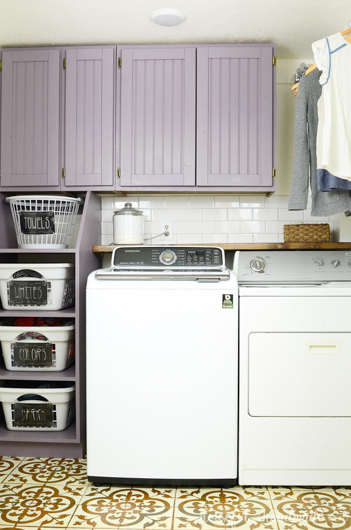 Laundry Basket Shelf Build Plans