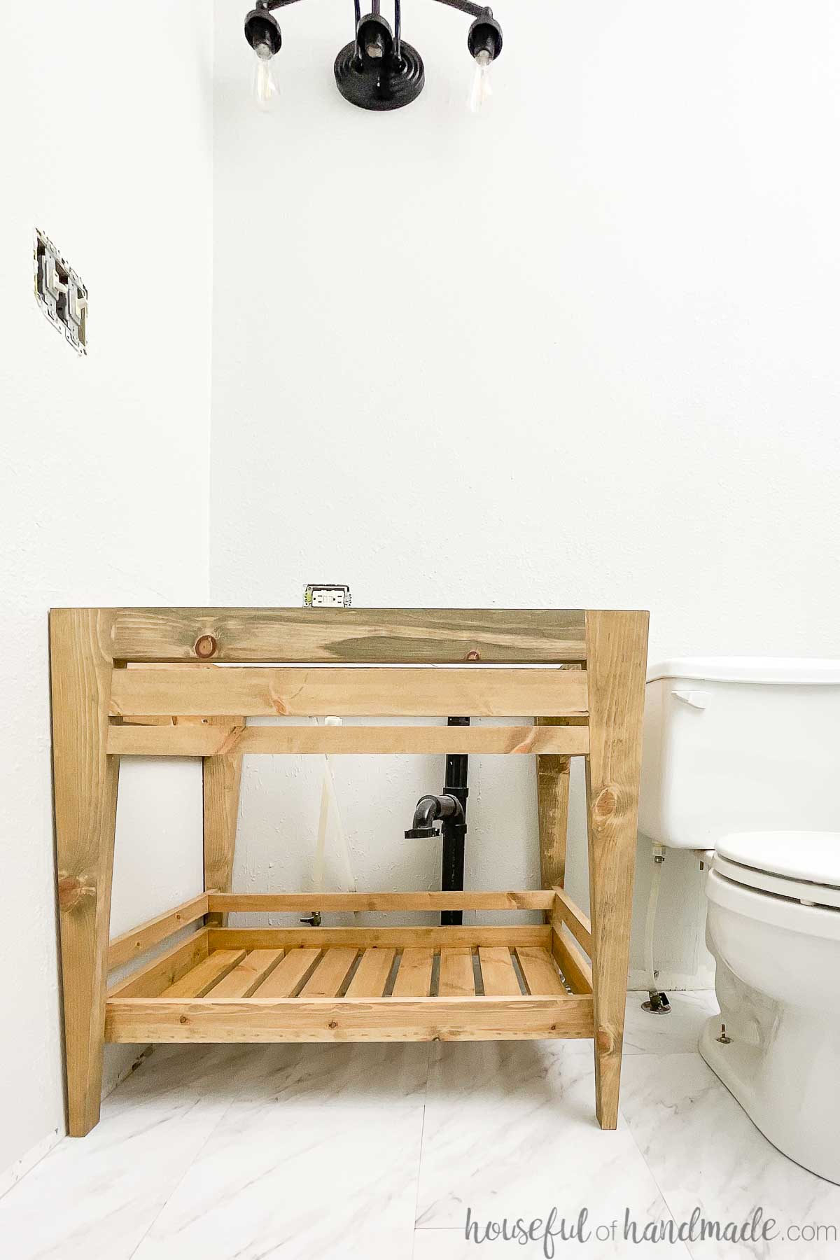 Open Bathroom Vanity Woodworking Plans
