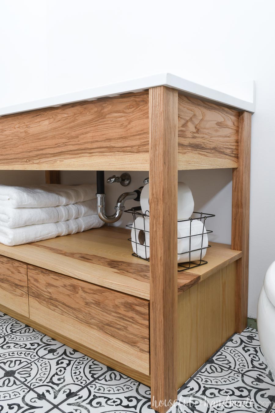 Bottom Drawer Vanity Woodworking Plans
