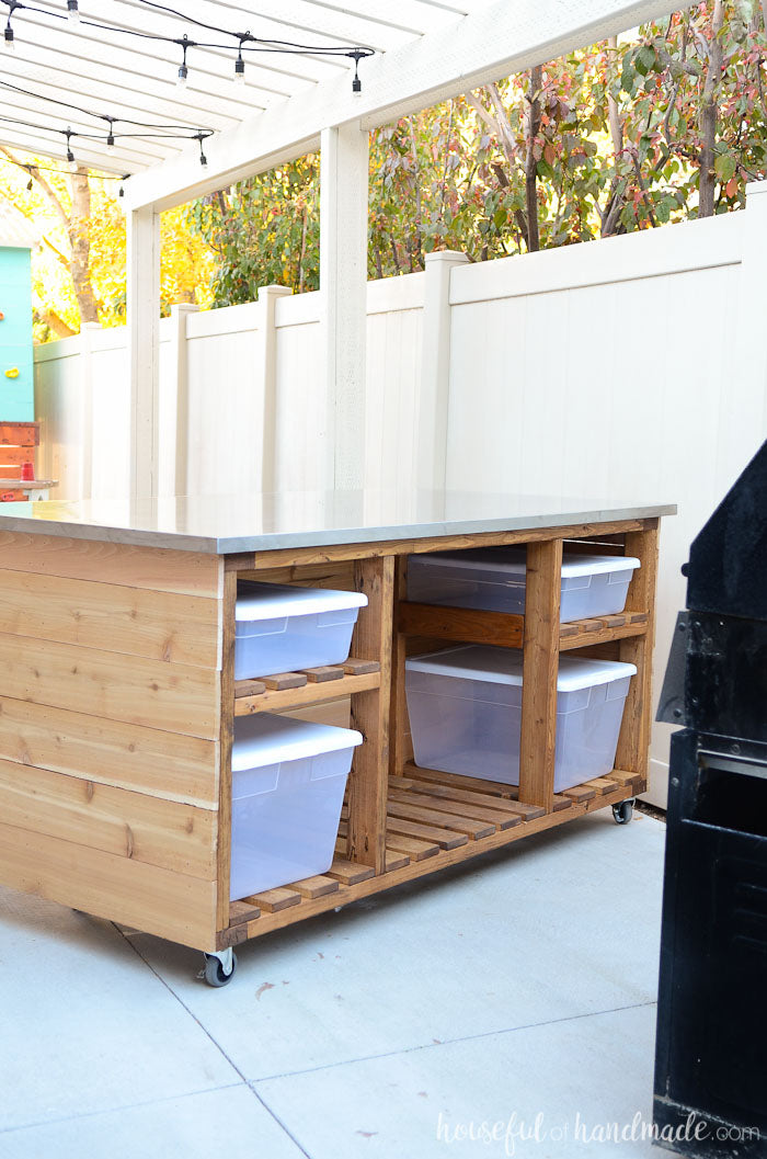 Outdoor Kitchen Island Build Plans