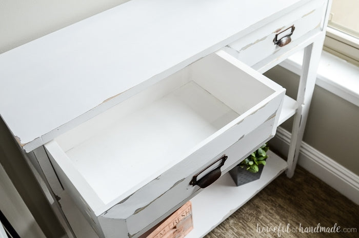 Console Table with Drawers Woodworking Plans