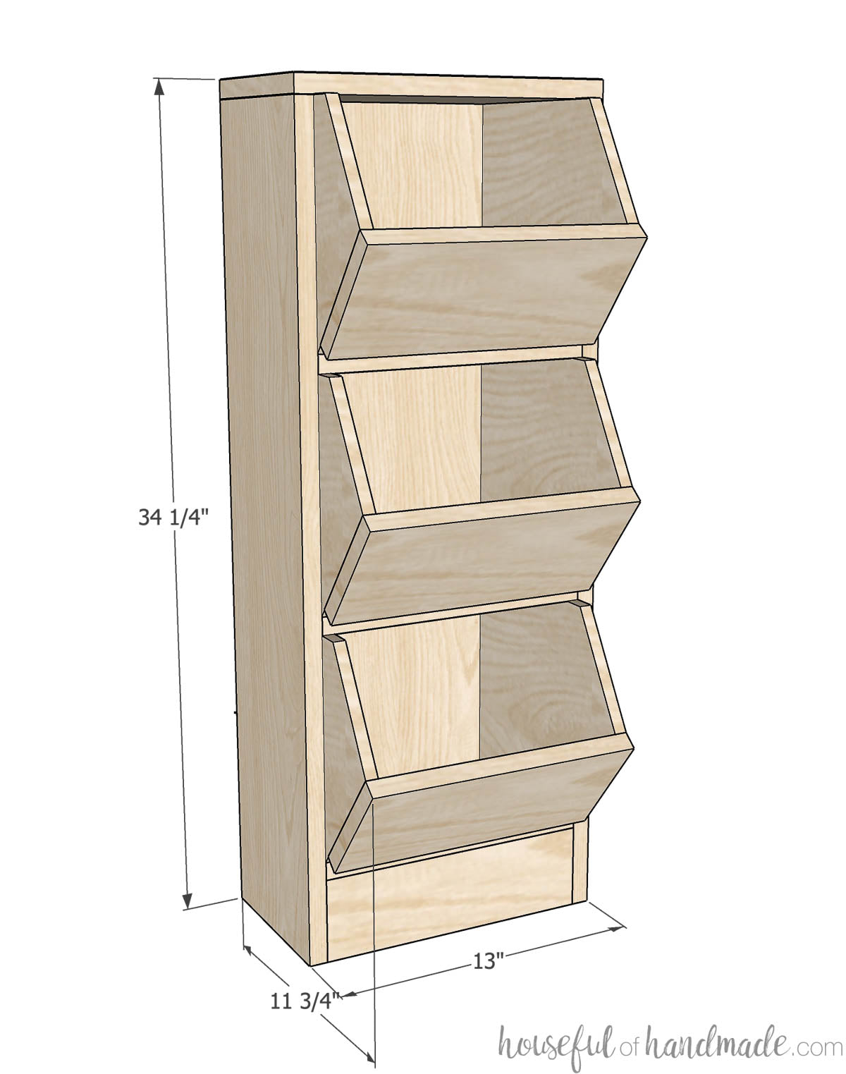 Vegetable Storage Bins Woodworking Plans