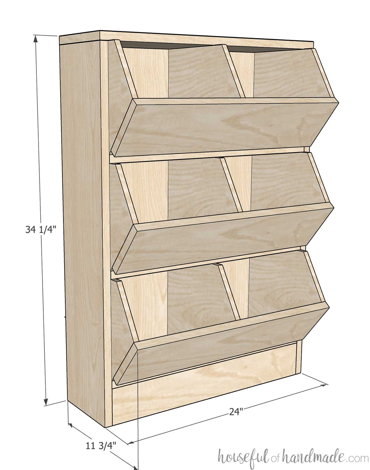 Vegetable Storage Bins Woodworking Plans