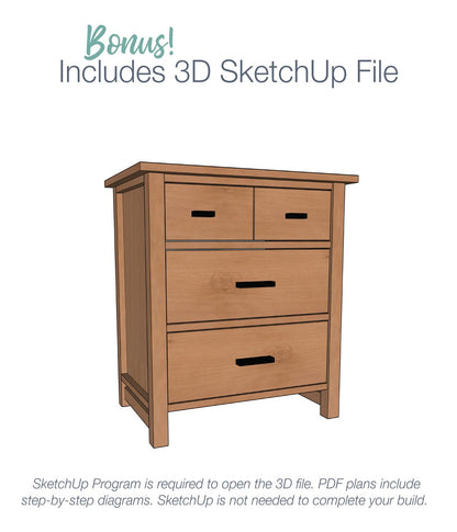 Classic 3 Drawer Nightstand Build Plans