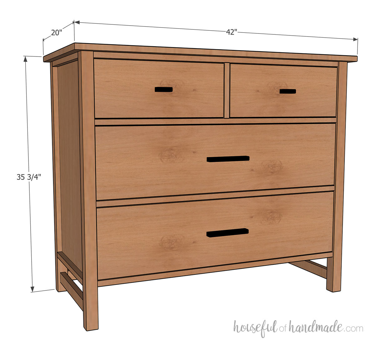 Classic 4 Drawer Dresser Build Plans