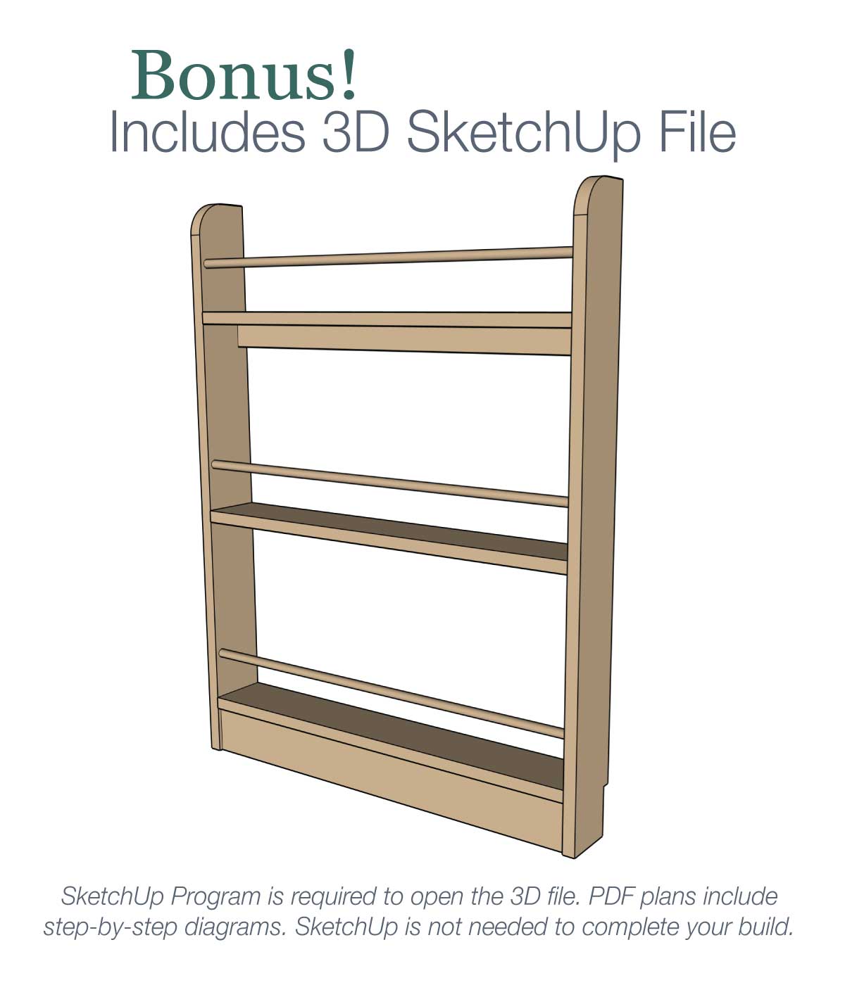 Behind the Door Shelf Woodworking Plans