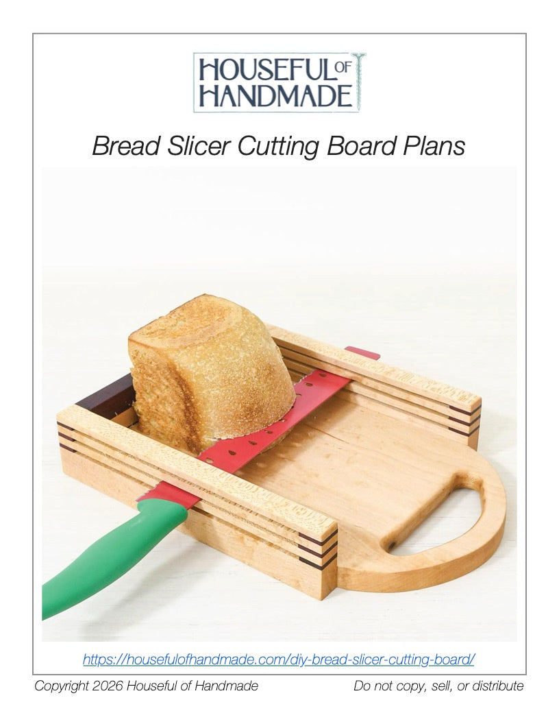 Bread Slicer Cutting Board Woodworking Plans