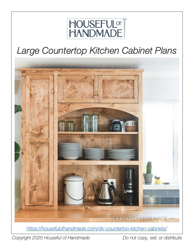 Free Countertop Rack Pattern Countertop Kitchen Cabinets Woodworking Plans – Houseful of Handmade