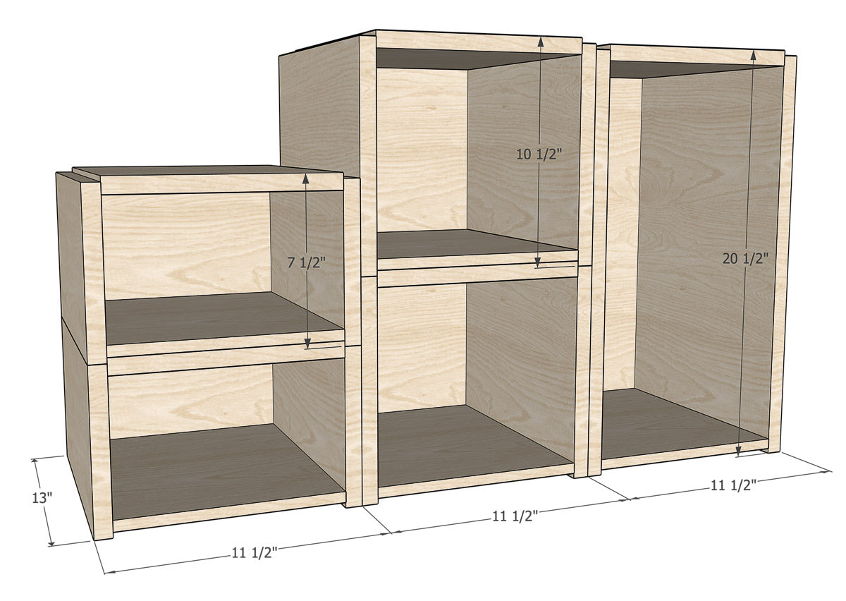 Stacking Shoe Storage Boxes Build Plans