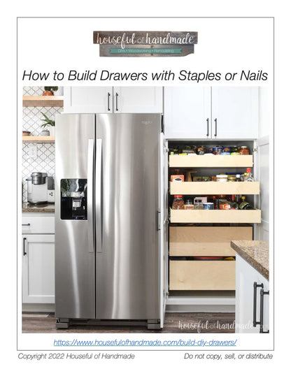 How to Build Drawers with Staples or Nails Woodworking Guide