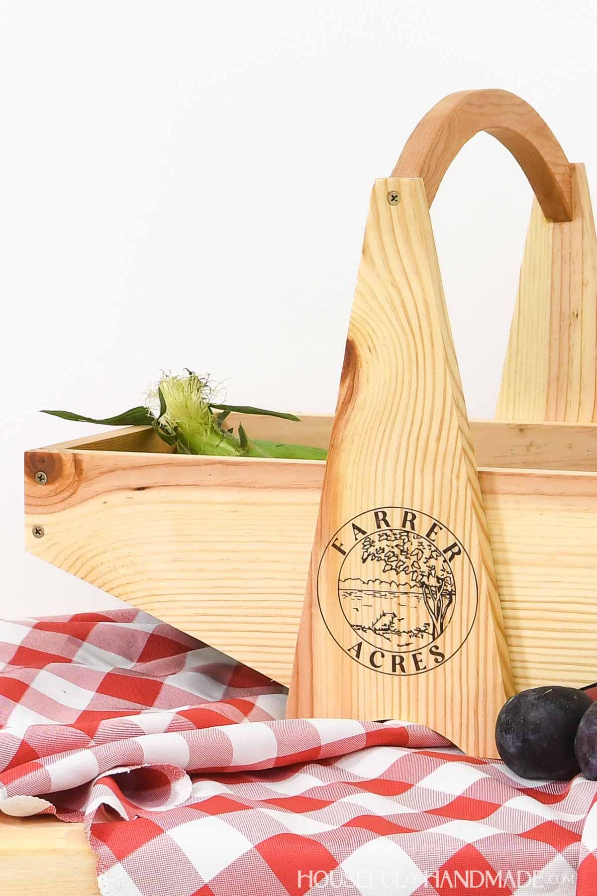 Large Garden Harvest Basket Woodworking Plans