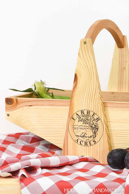 Large Garden Harvest Basket Woodworking Plans