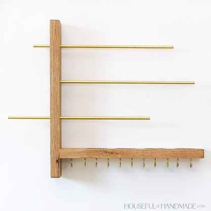 Wall-mounted Jewelry Organizer Woodworking Plans
