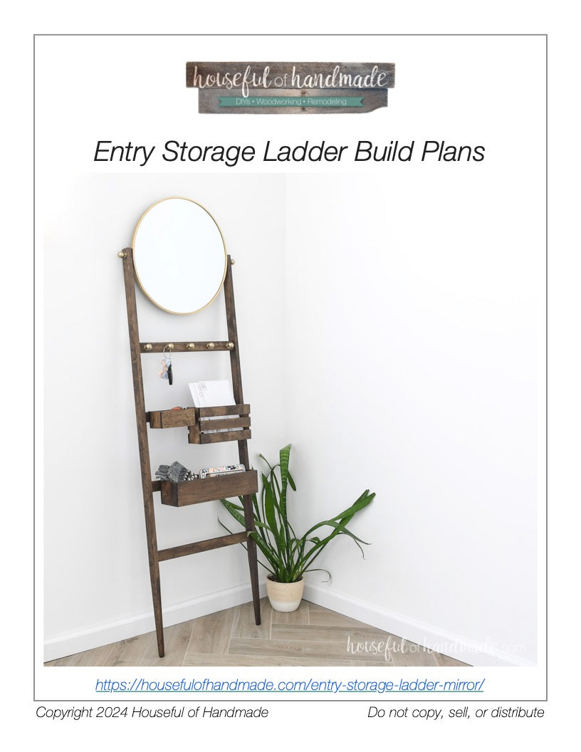 Entry Storage Ladder Build Plans