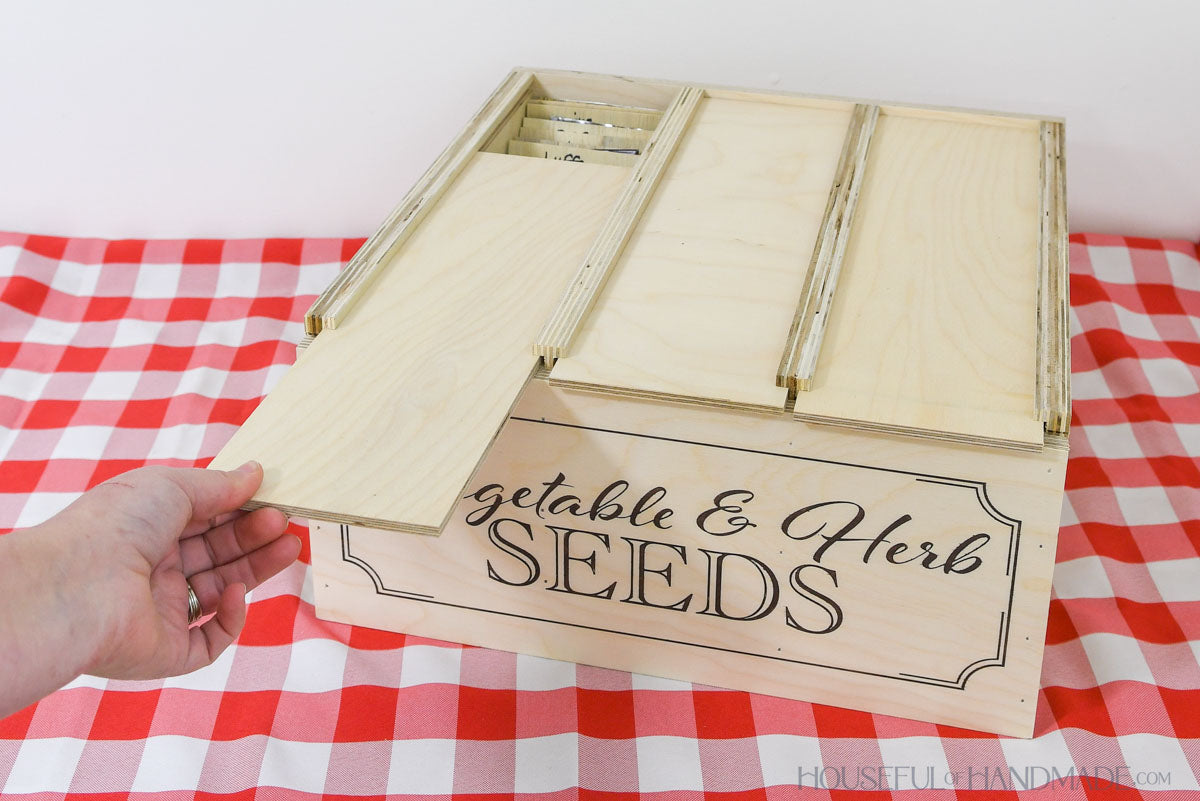 garden seed storage box Seed Storage Box Woodworking Plans – Houseful of Handmade