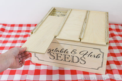Seed Storage Box Woodworking Plans
