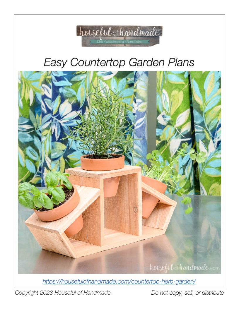 Easy Countertop Garden Build Plans