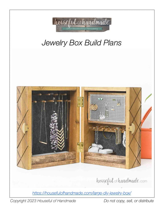 Large Jewelry Box Build Plans