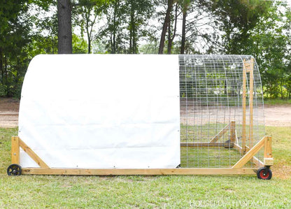 Large Chicken Tractor Woodworking Plans