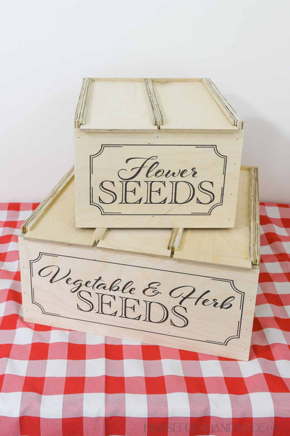 Seed Storage Box Woodworking Plans