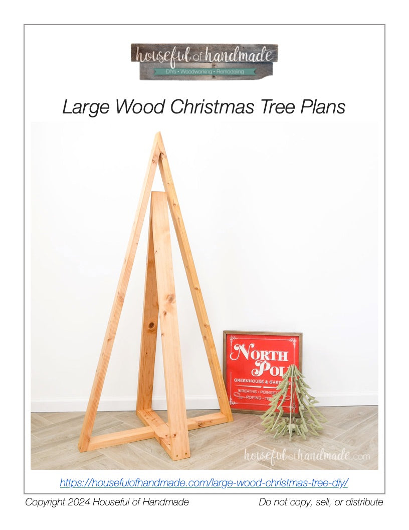 Large Wooden Christmas Tree Build Plans