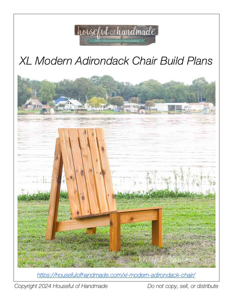 Modern Adirondack Chair Woodworking Plans